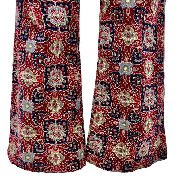 Vtg Y2K NWT Tommy Hilfiger Paisley Floral Wide Leg Corduroy Jeans | Boho Grunge - Picture 6 of 16